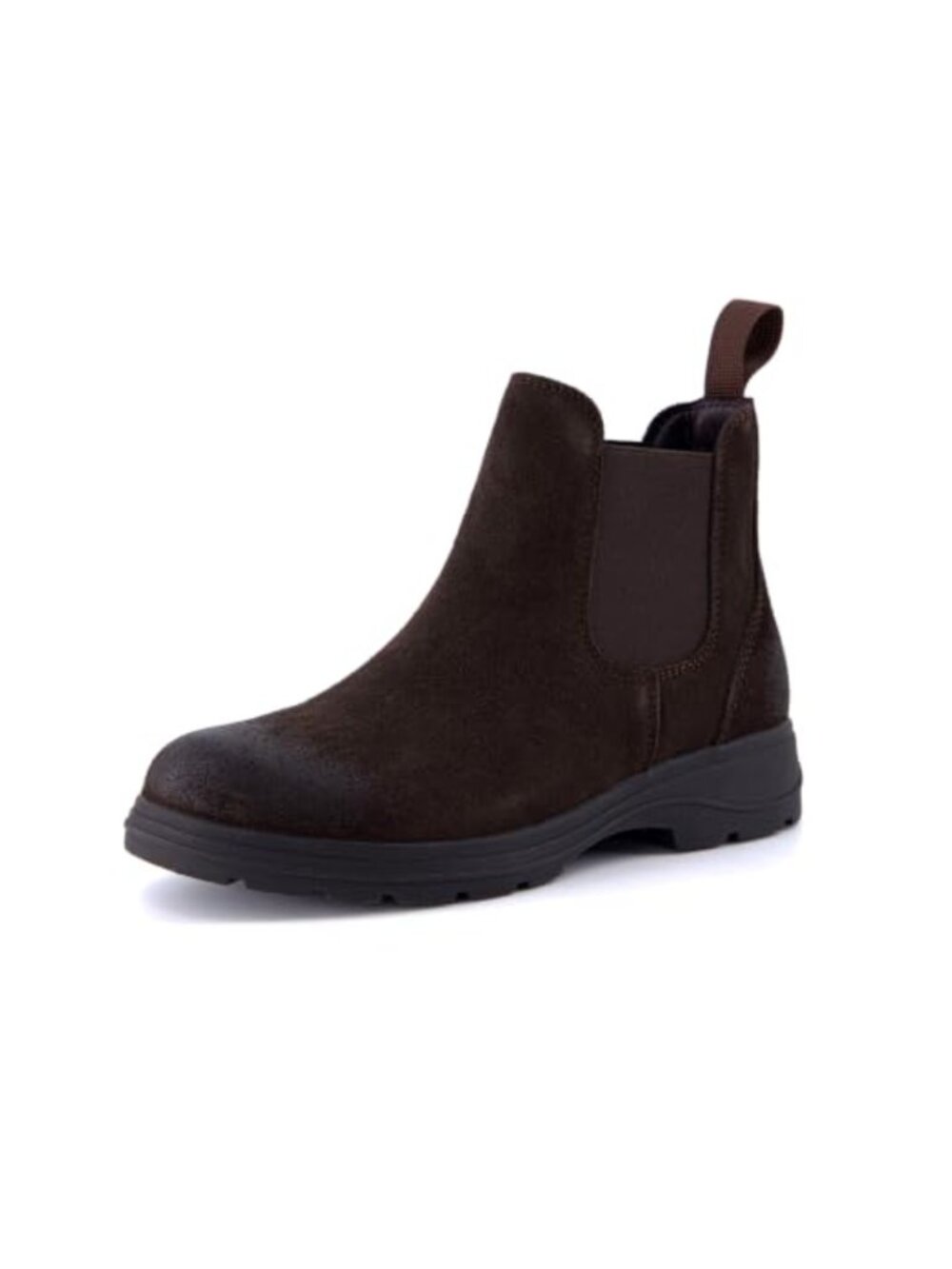 Womens Chelsea Boots Genuine Suede Ankle Boots Cushioned Insole